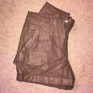 LC Lauren Conrad Faux Leather Shorts